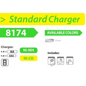 充電器8174 ni-mh充電式aaa/aa/9v標準バッテリー - Product Image 4