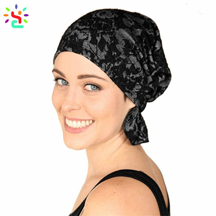 Turbante Elegante Per Chemio Donna - Foulard Setoso Elastico Per Perdita Capelli - Foto 10