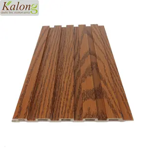 Weather proof wood like WPC embossed wall panel