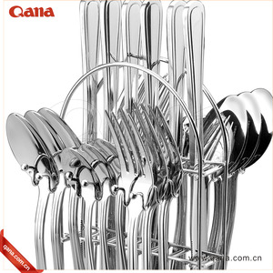 QANA Factory Wholesale OEM Flatware Set Stainless Steel <strong>Gold</strong> Cutlery Set Knife and Fork <strong>Serving</strong> <strong>Spoon</strong> - Product Image 2