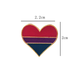 <span class=keywords><strong>Alta</strong></span> calidad de encargo barato en forma de corazón de arco iris pin de solapa de esmalte para <span class=keywords><strong>gay</strong></span> - Product Image 5