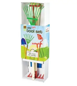 Outils de jardinage manche longue, ensemble d'outils de jardinage pour enfants, pour grands enfants, avec manche en bois, pelle pelle 4 pièces