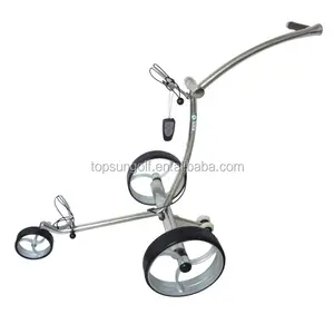 Elegante push golf drücker mit heißesten golf trolley rad edelstahl rad golf warenkorb