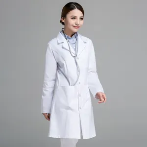 Hospital Professional Doctor Wear Hi Vis Medical White Lab Coat