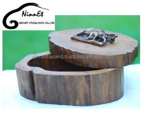 Modelo de Elefante Tallado a Mano en Madera de Teca, Arte Folclórico de Tailandia, Obra de Arte Coleccionable - Product Image 2