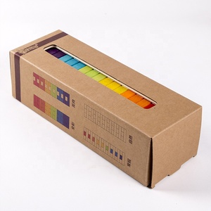 Sáng tạo Hỗn Hợp Tự Nhiên Rắn Gỗ Đầy Màu Sắc Gỗ Sồi Lớp Xếp Chồng Lên Nhau Bằng Gỗ Khối Xếp Chồng Tháp Trò Chơi - Product Image 6