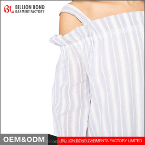 Mejores ventas de productos off-hombro simple <span class=keywords><strong>elegante</strong></span> cut out dress women casual camisa de vestir - Product Image 5
