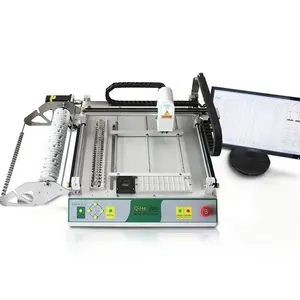 Smt máquina de dois cabeças pnp, com 29 alimentadores smd chip mounter com bico juki