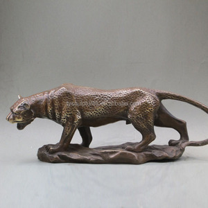 Statua di <span class=keywords><strong>Pantera</strong></span> in Rame per Decorazione Esterna Personalizzata, Grande Scultura di Ghepardo in Bronzo - Product Image 3