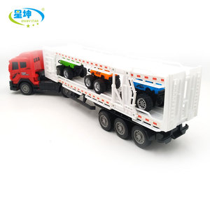 <span class=keywords><strong>Camion</strong></span> <span class=keywords><strong>Giocattolo</strong></span> Telecomandato a Due Piani, Veicolo di Trasporto in Plastica con 3 Scivoli, Piccola Auto con Luci, Scala 1:16, Batteria Alcalina AAA - Product Image 5