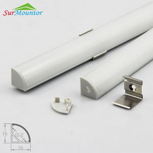Muebles luz <span class=keywords><strong>LED</strong></span> lineal Barra de extrusión <span class=keywords><strong>perfil</strong></span> <span class=keywords><strong>angular</strong></span>, ángulo triángulo personalizado cocina de aluminio <span class=keywords><strong>perfil</strong></span> - Product Image 1