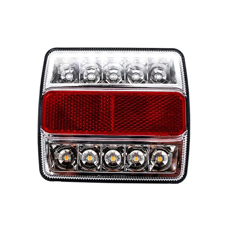 Emark customize megnetic square led lorry tail lights truck trailer rear lights led waterproof