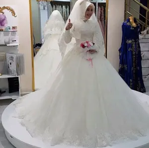 Islamic Hijab Muslim Bridal Ball Gown Wedding Dress In Turkey