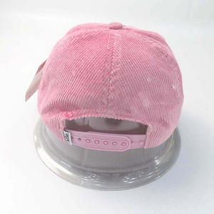 Casquette Snapback en velours côtelé rose bébé, personnalisable avec <span class=keywords><strong>logo</strong></span> de marque de mode, pour printemps et automne - Product Image 5
