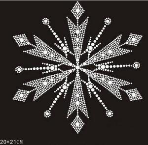 Thời Trang Tùy Chỉnh Hình Dạng Hoa Motif Hotfix Strass Mẫu Thiết Kế Rhinestone - Product Image 5