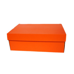 Caja de zapatos de cartón corrugado reciclable personalizada, papel recubierto con impresión en relieve y laminación mate - Product Image 3