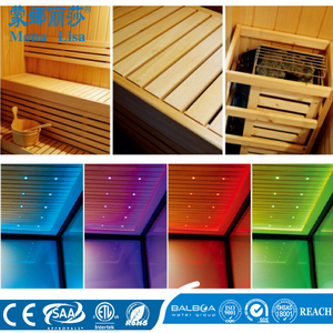 Mueble de <span class=keywords><strong>madera</strong></span> de <span class=keywords><strong>cedro</strong></span> para sauna seca, M-6041, diseño moderno, sala de saunas de vidrio templado - Product Image 5