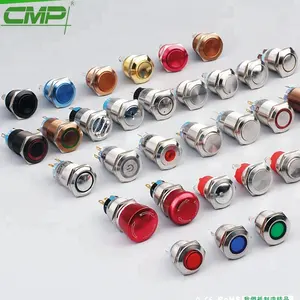 CMP Waterproof stainless steel pushbutton 19mm metal switch