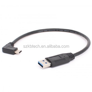 USB-C ad angolo retto di 90 gradi per USB 3.0 Sync Data Charger cavo 1m lunghezza 3A ricarica rapida per Computer Android <span class=keywords><strong>prodotti</strong></span> in magazzino - Product Image 1