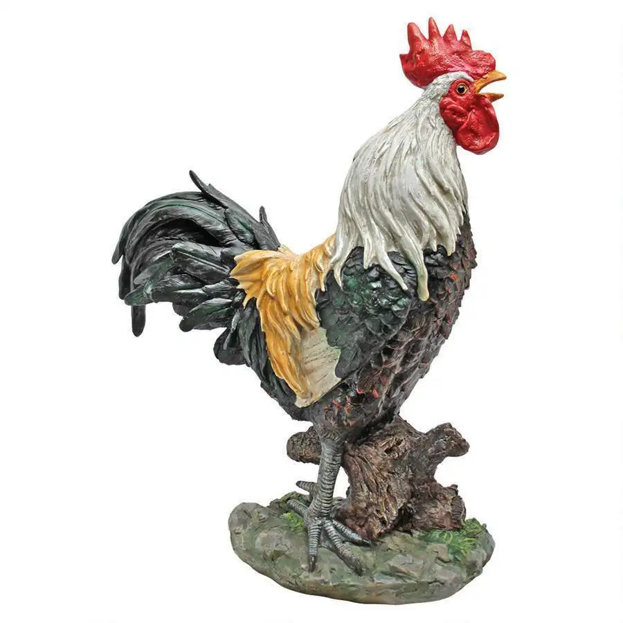 Chinesische große Huhn Vogel Küche Dekor Statue Spielzeug Geflügel Hahn Hahn