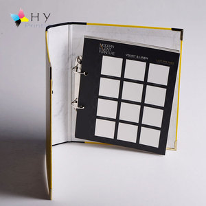 A4 documento tela <span class=keywords><strong>carpeta</strong></span> cuero 2 anillo <span class=keywords><strong>carpeta</strong></span> de archivos para Oro de estampación en caliente - Product Image 5
