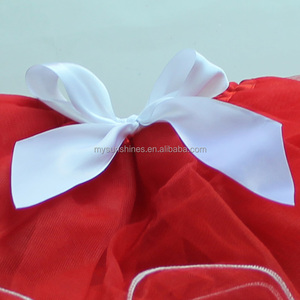 Jupes <span class=keywords><strong>Tutu</strong></span> rouge de noël pour enfants, avec garniture blanche, nouveau Design, vente en gros - Product Image 2