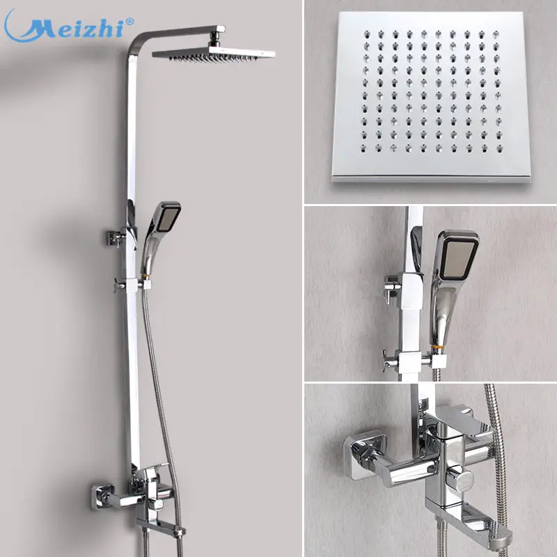 Alibaba wall mounted square bathroom mixer shower