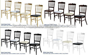Kraliyet istiflenebilir düğün napolyon paslanmaz çelik sandalyeler - Product Image 5