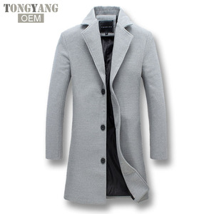 TONGYANG <strong>Men</strong> Fashion <strong>Jackets</strong> <strong>Men</strong> Slim Fits Coats Business <strong>Mens</strong> <strong>Long</strong> Winter Windproof Outwears Plus Size 5XL Black Hot Sale - Product Image 2
