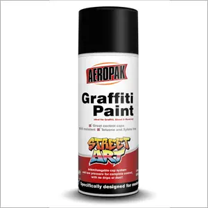 AEROPAK Cat Grafiti 400ML, Warna Abu-abu untuk Sertifikat MSDS dengan Seni Dinding