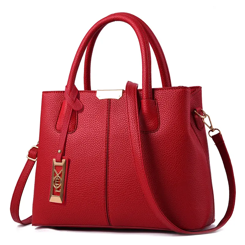 2023 Wholesale pu leather Women Top Handle Satchel Handbags Shoulder Bag