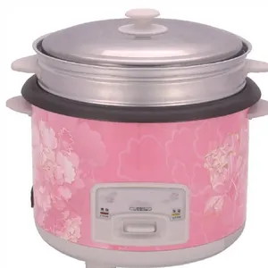 Biscoito elétrico de arroz, utensílios de cozinha, cilindro personalizado, concha reta, cor rosa, arroz, biscoito, 1.8l