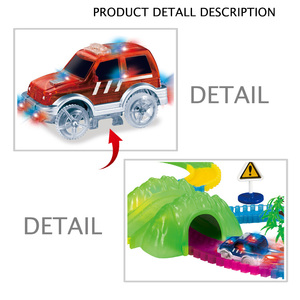 <span class=keywords><strong>Voiture</strong></span> de jeu magique Jacko Toys pour enfants, circuit flexible rotatif à 360° <span class=keywords><strong>lumineux</strong></span>, en plastique ABS - Product Image 3