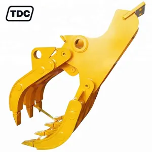 Excavator manual stone grabs mechanical grapple for sale