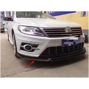 Spoiler a labbro del paraurti anteriore in fibra di carbonio per <span class=keywords><strong>VW</strong></span> <span class=keywords><strong>Passat</strong></span> <span class=keywords><strong>CC</strong></span> 2013-2017 paraurti anteriore protezione nera Standard 2 pz - Product Image 2