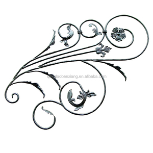 Décoration de porte d'entrée en <span class=keywords><strong>fer</strong></span> forgé, ornements en métal vintage - Product Image 3