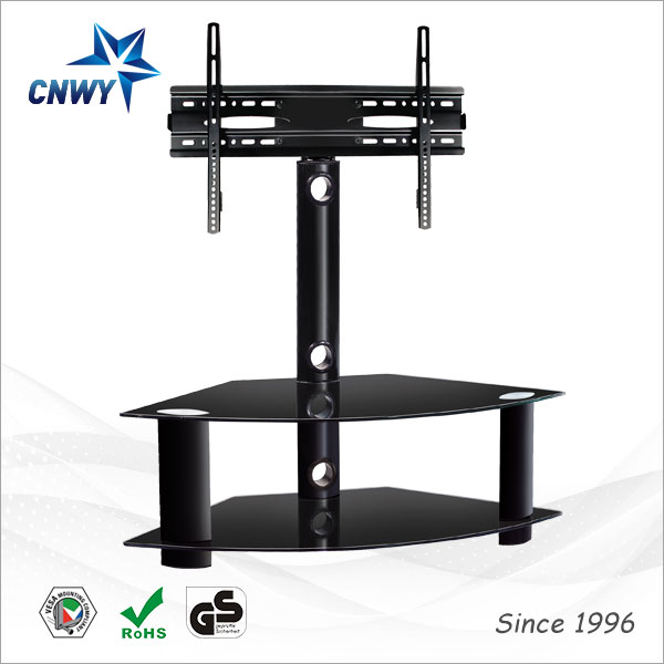 Новый дизайн, металлическая подставка для ЖК-телевизора из закаленного стекла
