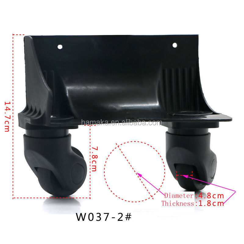 Bagages de remplacement Pièces Roues Valise Accessoires De Réparation Chariot Voyage Bagages Roues Latérales W037-2