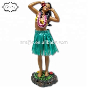 Statue de danse Hula hawaïenne en polyrésine, 21 cm, décoration d'intérieur, féerique - Product Image 6