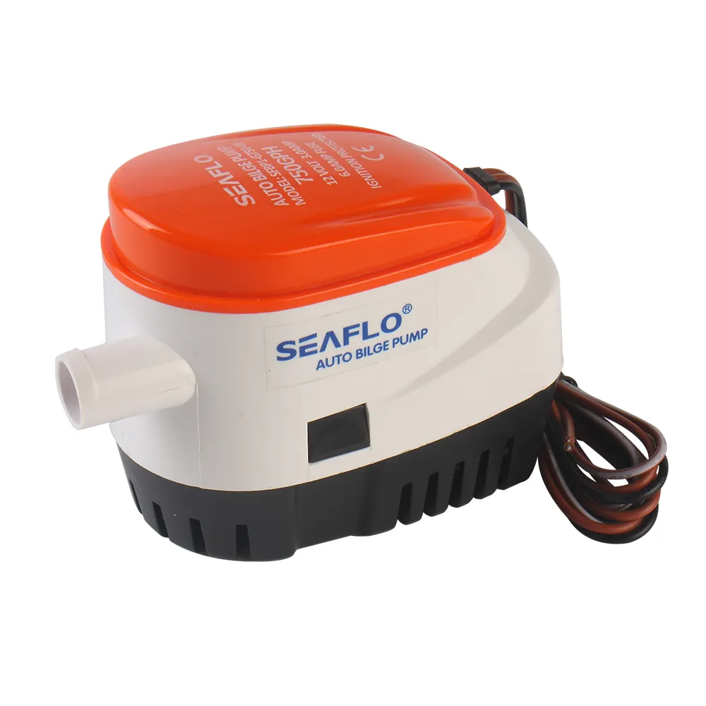 SEAFLO יצרן מחיר ימי סירת ISO 8846 CE מאושר dc אוטומטי שיפוליים משאבת 12V 750 gph