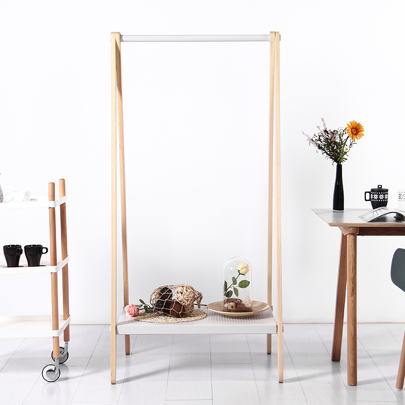 Высокое качество ясень одежда полка вешалка stander