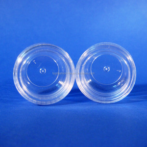 3g Made in Taiwan Cosmetic Travel Clear PS Round Container for <b>Cream</b>, <b>Eye</b> Shadow, Powder, Small Jewelry Accessories - Product Image 2