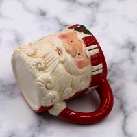Tasses de Noël personnalisées en gros avec barbe blanche, le meilleur cadeau de Noël que vous méritez, tasse en argile