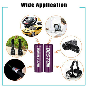 <span class=keywords><strong>Beston</strong></span> ชิ้น/แพ็คแบน4ด้าน3.7V 2600mAh 30A อัตราการคายประจุสูง ICR18650แบตเตอรี่ลิเธียมแบบชาร์จไฟได้สำหรับไฟ LED - Product Image 4