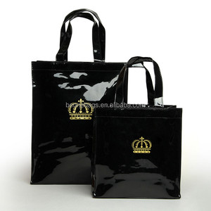 Prommtional Nero Lucido Vinile PVC Tote <span class=keywords><strong>Borse</strong></span> - Product Image 1