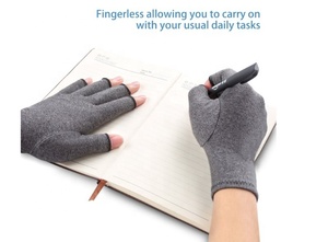 Guantes de mano de compresión sin dedos para la artritis Aliviar el dolor de reumatoide, túnel carpiano - Product Image 2