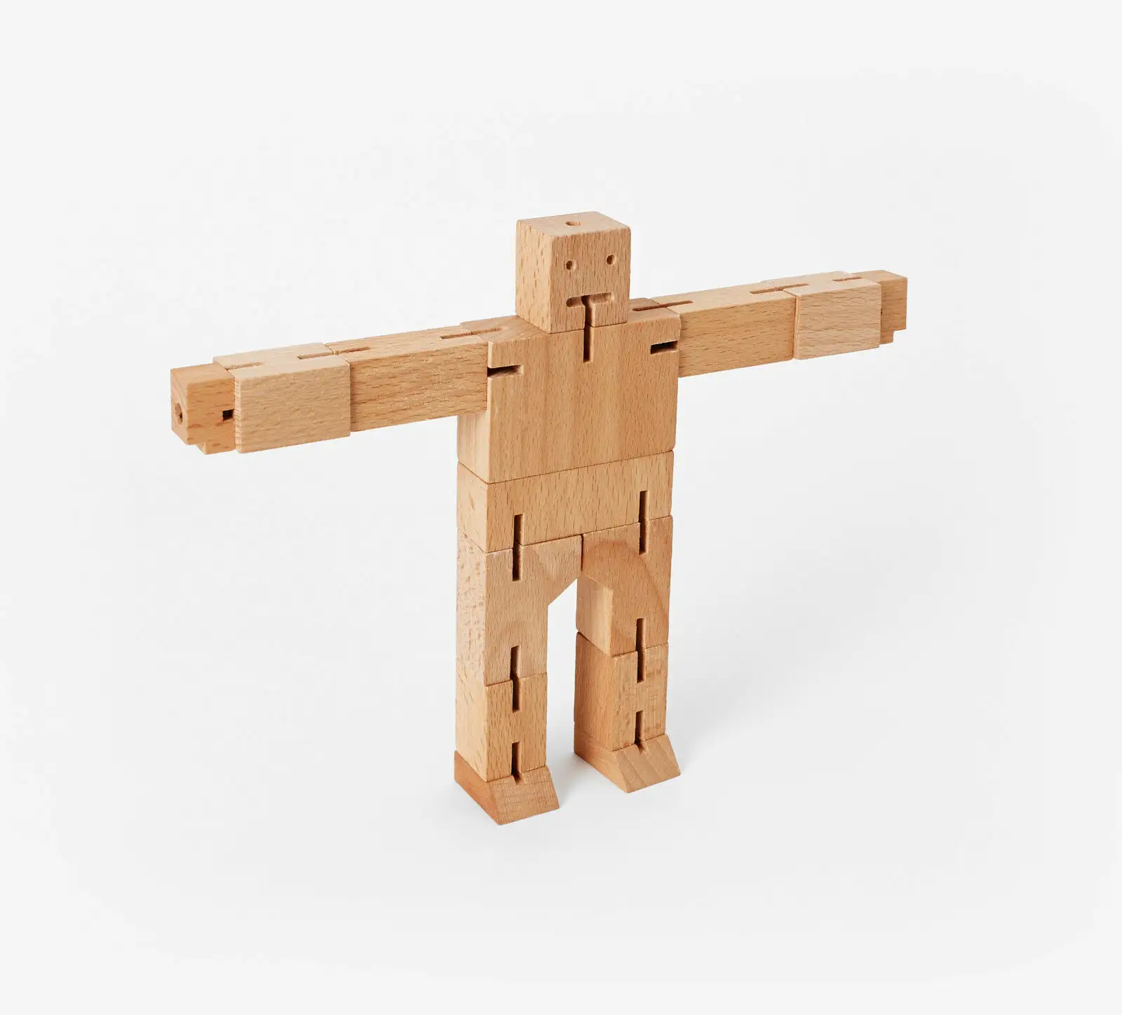 Juguete educativo personalizado, creativo, rompecabezas de madera, cubo pequeño de madera, robot cubebot