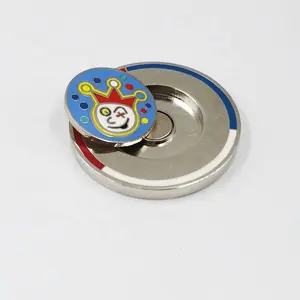 Изготовленный на заказ жесткий эмалированный цветной логотип монета для гольфа покер чип магнит мяч для гольфа маркер