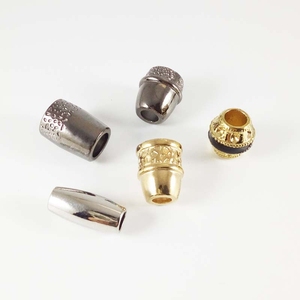 Gold Zinc Alloy Design Spring Metal Drawstring Cord <strong>Lock</strong> Pulley Black Matt Cord <strong>Stopper</strong> With End <strong>Lock</strong> Clip - Product Image 4