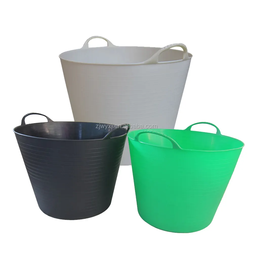 Trung bình PE xô vườn công cụ lưu trữ container nhựa làm sạch rửa thùng